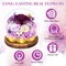 Preserved Real Rose Forever Flowers in Glass Dome (Purple in Glass Dome) 6.02"D x 6.4"W x 6.12"H